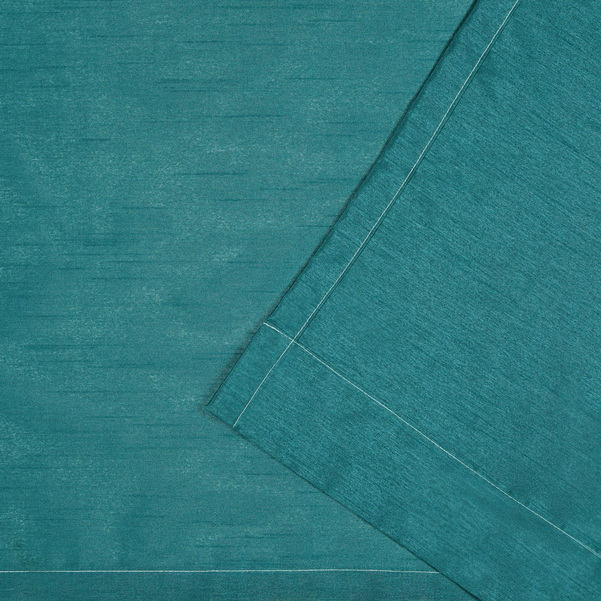 Exclusive Home Chateau Striped Faux Silk Grommet Top Curtain Panel Pair, 54"x63", Teal