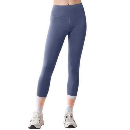 FYEGRE Women s High Waist Yoga Pants for Fitness Soft Compression Sports Wear and Casual Fashion Basic Leggings Navy M