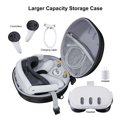 thumbnail image 2 of Carrying Storage Case Lightweight Portable Protection Travel Case Compatible For Meta Quest3 VR Headset Handles, 2 of 8