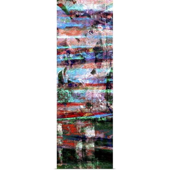 Great BIG Canvas | "Textured Lines II" Art Print - 12x36