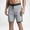 Cool Grey, variant on Men's Zig Zags 18" Boardshorts Swim Trunks (30, Palm Green)