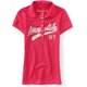 thumbnail image 1 of Aeropostale Mujer 1987 Atl. Polo de 5 botones Ny, rosa, pequeño Aeropostale Polo, 1 of 2