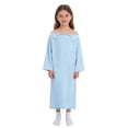 thumbnail image 1 of Moggemol Robe Post-Opératoire pour Enfant, Vêtements Adaptatifs, Robe d'Hôpital Douce et Confortable pour Patient, Bleu Pâle 8, 1 of 7