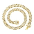 thumbnail image 2 of Womens Jewelry Mens Miami Cuban Link Chain Necklace 12Mm Diamond Prong Cuban Chain 20 Inch Length Hip Hop Jewely With Gift Box Necklace for Women Necklace Jewelry for Everyday Wear Simple Trendy Chok, 2 of 9