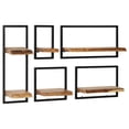 thumbnail image 3 of vidaXL Wall Shelves Floating Shelves Display Shelves 2 Pcs Solid Acacia Wood, 3 of 12
