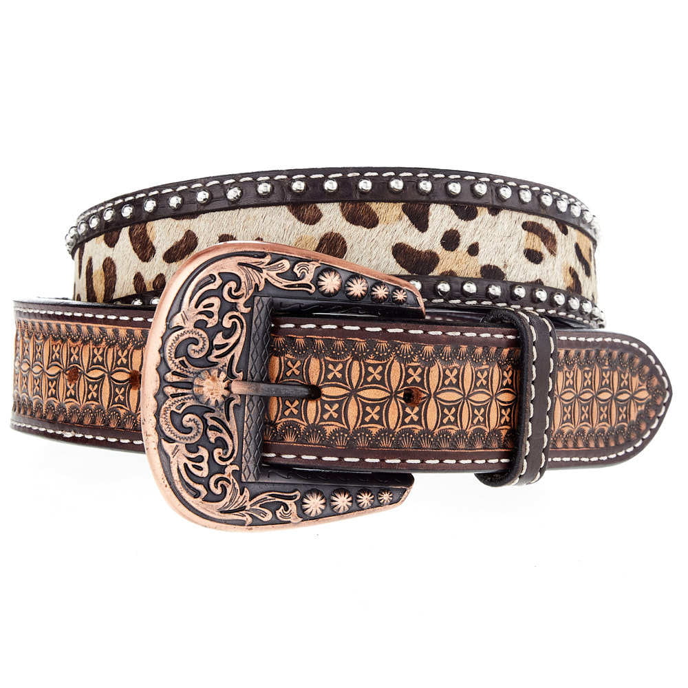 Gorgeous Animal Print Calfskin-like PU Leather Skinny Belt 