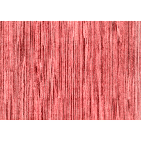 Ahgly Company Indoor Rectangle Abstract Red Modern Area Rugs, 5' x 7'