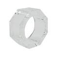 thumbnail image 2 of Saro Lifestyle Octagonal Shape Glass Crystal Napkin Ring (Set of 4), 2 of 5