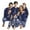 Blue, variant on GRNSHTS Matching Family Christmas Pajamas Set Printed Long Sleeve Tops Pants Sleepwear Adults Kids 2-Piece Set (Red,Dad L)