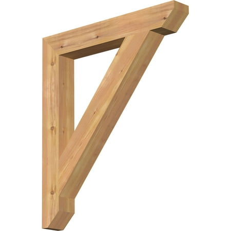 

Ekena Millwork 3 1/2 W x 26 D x 30 H Traditional Slat Smooth Bracket Western Red Cedar