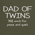thumbnail image 3 of CafePress - Twins Dad Will Work For Peace T Shirt - Men's Classic Graphic Cotton T-Shirt, 3 of 4