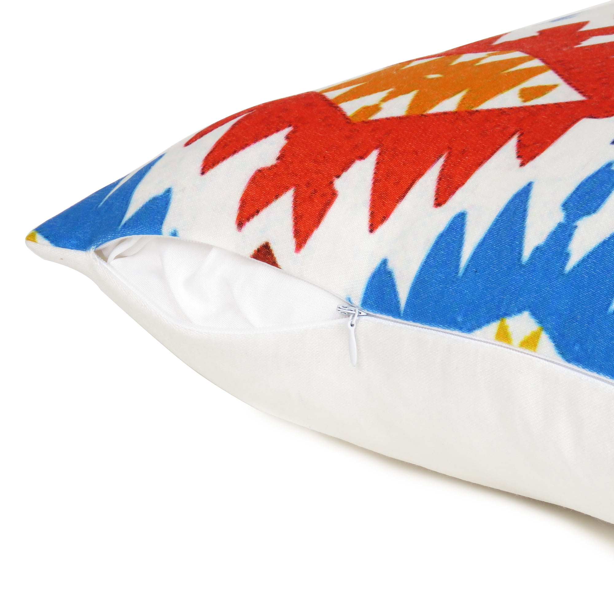 Oussum 2-Pack Floral Decorative Throw Pillows Cases Cushion Covers, Size 18x18 Inches