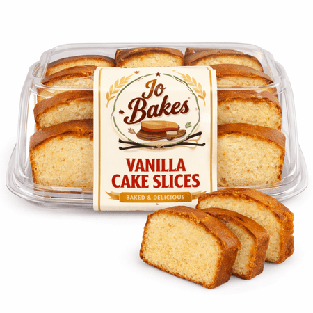 JO BAKES Vanilla Pound Cake – 8ct Bakery Style | Soft, Golden & Ready to Share