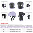 thumbnail image 4 of Glerc Kids Sports Helmet with Handguard & Kneepad for Age 8-16 Year Old Toddler and Child, M Size Purple, 4 of 4
