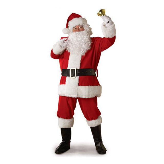 Jumpingount Transpirable Santa Claus ropa disfraz Cosplay piel amigable Multi-estilo padre Navidad ropa Navidad decoraciones adultos Disfraces de disfraces Jumpingount AP012568-01