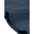 thumbnail image 5 of INSPIRE CHIC Chemisier à Boutons pour Femmes Col Manches Longues Bleu Foncé L, 5 of 5