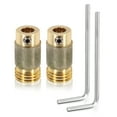 thumbnail image 1 of Uxcell 1/4 Inch Diamond Grinder Bit Head Tools, 2 Pcs Combination Set Ceramic Stained Glass Grinding Wheel Abrasive Tool for Forming Drilling Hard Glass, Gold Tone MCBL58, 1 of 6