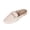 Beige, variant on Loafer Mules for Women Accent Wedge Backless Loafers Shoes Slip On Leather Casual