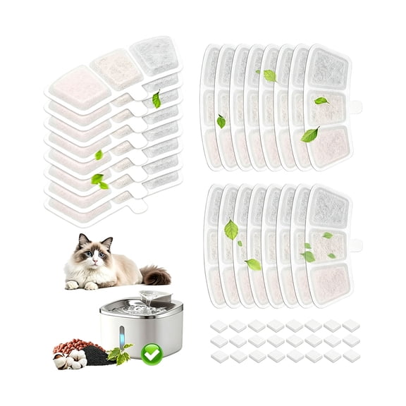 24 Replacement For Water Fountain Effectively Filter Debris And Maintain Water Quality For Pets
