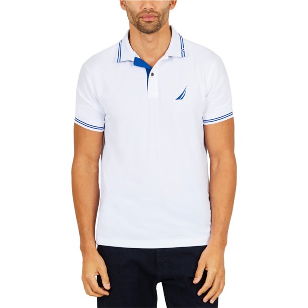 Polo Nautica Tech Rugby para hombre, blanco, XXX-Large