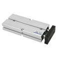 thumbnail image 1 of Cylindre d'Air à Double Tige, Cylindre à Double Effet de 75 Mm de Course Sans Fuite en Alliage d'Aluminium à Haute Résistance Antirouille Alésage Compact de 20 Mm pour un Usage Industriel, 1 of 8