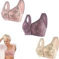 thumbnail image 1 of Stylist Bra For Seniors Front Closure,cotton Front Closure Bra,wide Shoulder Straps Cotton Front Closure Bra, 1 of 5