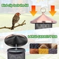 thumbnail image 6 of Wild Bird Feeders, 12 inch Metal Mesh Bird Feeder with 4 Feeding Ports, 3 lb Large Capacity Seed Feeder, Heavy Duty Hanging Bird Feeder for Outside Garden Yard Decor, 6 of 7