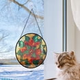 thumbnail image 5 of Flower Stained Glass Window Hanging, Stained Glass Window Decor Suncatcher for Women, Perfect Home Decor, Stained Glass Ornament 2025, Holiday Decoration, Seasonal Keepsake Gift,, 5 of 6