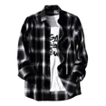 thumbnail image 1 of Camisa De Franela A Cuadros De Manga Larga Para Hombre, 1 of 6