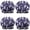 Halloween Ghosts Pattern, variant on Shower Caps,Halloween Ghosts Pumpkins and Bats Waterproof Shower Cap for Women 4 Pieces,Double Reusable Hair Cover for Shower PEVA Elastic Stretch Hem
