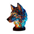 thumbnail image 4 of Lámpara de animales, lámpara de mesa retro, lámpara de dormitorio, lámpara de mesa artesanal de resina, lámpara de mesa de resina teñida, para oficina, 4 of 8