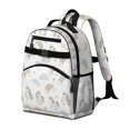 thumbnail image 2 of Unicorn and Cloud White Pattern Backpack for School, Cute School Bag with Adjustable Shoulder Straps and Padded Back, 15.25"x11.5"x5.25", 2 of 5