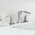 thumbnail image 6 of PARLOS Waterfall Widespread Two Handles Bathroom Sink Faucet , Brushed Nickel, 6 of 11