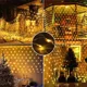 thumbnail image 4 of 3M/6M/12M/18M LED String Christmas Net Mesh Lights Fairy Curtain Garland Outdoor Waterproof For Party Garden Wedding Decoration, 4 of 5