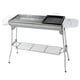 thumbnail image 4 of Parrilla de barbacoa de acero inoxidable grande para exteriores para el hogar, fácil de plegar, parrilla portátil para carne y barbacoa, Picnic ligero, 4 of 8