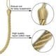 thumbnail image 3 of 2 pares cortina tiebacks cuerdas tie backs, cortina hecha a mano holdbacks cuerda cinturón cortina corbata cortina tiebacks con 4 ganchos de tornillo de metal, 3 of 5