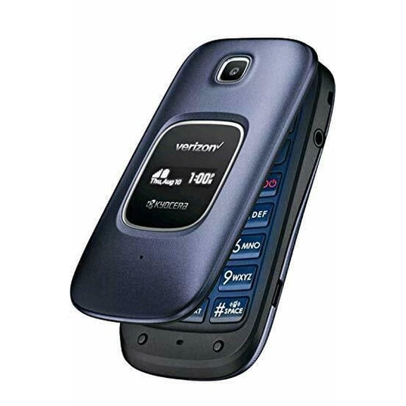 Pre-Owned Kyocera Cadence S2720 4G VoLTE Blue (Verizon) PostPaid Flip Phone Page Plus, A Grade Used