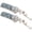 Blue, variant on 2 Pcs Blue Pearl Waterfall Tassel Side Hair Clips for Women Bridal Wear