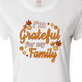 thumbnail image 4 of Inktastic I'm Grateful for my Family in Orange with Fall Leaves Women's T-Shirt, 4 of 5