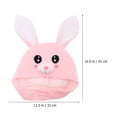 thumbnail image 5 of KAKOWELY Sombrero de conejito de peluche con orejas, accesorio completo para fotos, divertido disfraz de Pascua, 5 of 5
