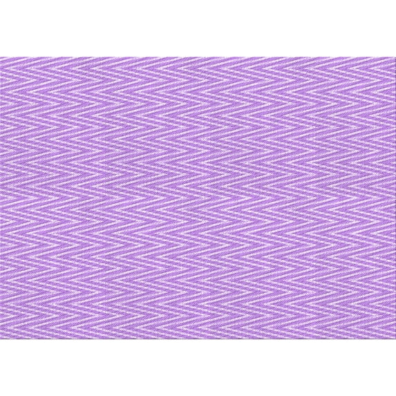 Ahgly Company Indoor Rectangle Patterned Heliotrope Purple Area Rugs, 7' x 10'