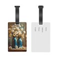 thumbnail image 5 of Kdxio Rustic Daisy Mason Jars Luggage Tags Privacy Cover ID Label Suitcase Tags Identifiers For School Bags,Suitcases, 5 of 7