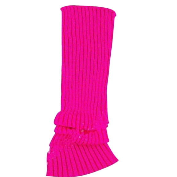 HNMKIU Knit Boot Leg Warmer Stockings for Women and Girls Fashion Accessories Hot pink,One Size
