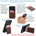 thumbnail image 6 of Dockem iPhone 11 Exec M2 Wallet Case; Built-in Metal Plate, 2 Card Slots, Black, 6 of 9