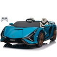 thumbnail image 1 of VOLTZ TOYS Lamborghini SIAN 24V Ride-On Car, 2-Seater Licensed Electric Vehicle with 4WD, Parental Remote, Leather Seats & EVA Tires, Blue, 1 of 6