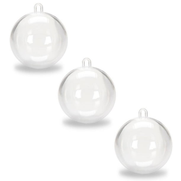 Download Bestpysanky Set Of 3 Openable Fillable Clear Plastic Ball Christmas Ornaments Diy Craft 4 Inches Walmart Com Walmart Com PSD Mockup Templates