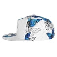 thumbnail image 3 of Fotbe Blue Flying Butterflies Flat Bill Visor Cap Classic Snapback Hat Polyester Foam Trucker Hat Trucker Cap Adjustable Baseball Cap, 3 of 9