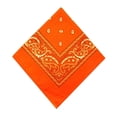 thumbnail image 2 of Bewildely Moda Hip Hop algodón pañuelo cuadrado bufanda negro rojo Paisley diadema impresa para mujeres/hombres/niños/niñas sombreros Almacenamiento y organización del hogar naranja Bewildely HA5742-03, 2 of 6