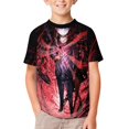 thumbnail image 4 of Boys Girls Jujutsu Anime Kaise T-Shirt Crewneck Short Sleeve Tee Shirt Tops for Kids Teens, 4 of 8