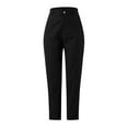 thumbnail image 2 of Eashery Women's Casual Linen Pants Lounge Pants Pull On Dress Pants Womens Jogger Pants (Solid Color,Black,M), 2 of 5